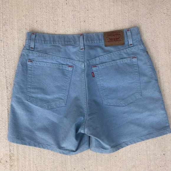 Vintage Levi’s Short Blue Red Threading Sz… - Picture 3 of 7